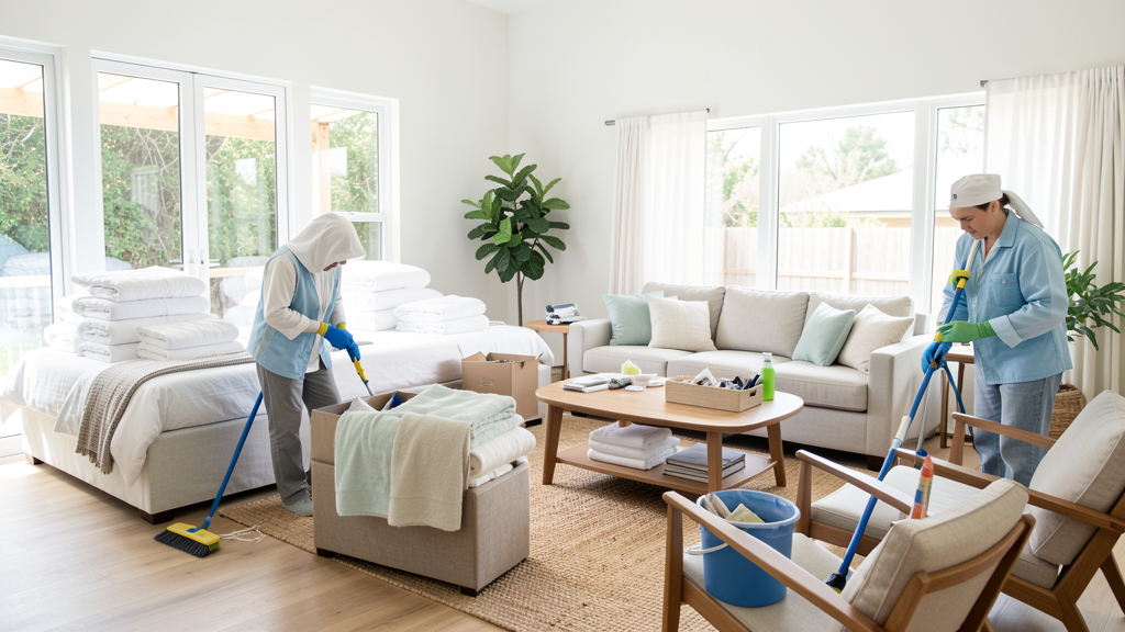Guest-ready cleaning and preparation
