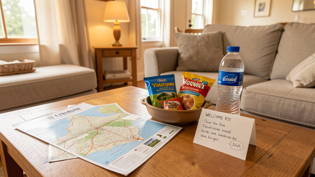 Clear guest welcome kit
